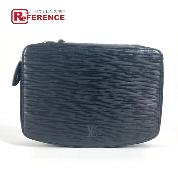 Louis Vuitton Monte Pochette Noir Epi Carlo Pouch Makeup Jewelry Black - Picture 1 of 9